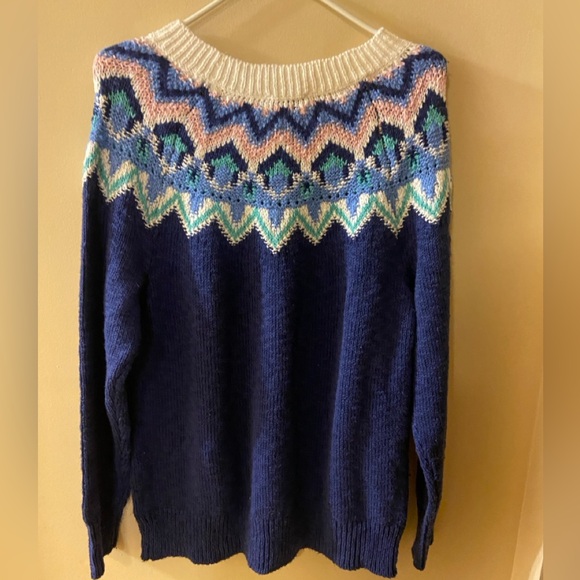 My Style purple knit pullover sweater - size large - NWT - Picture 2 of 7